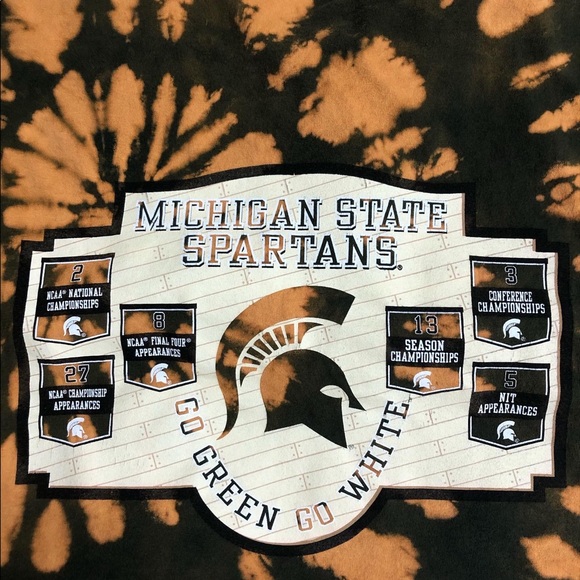Michigan state Spartans cropped and dyed tee! - Picture 5 of 5